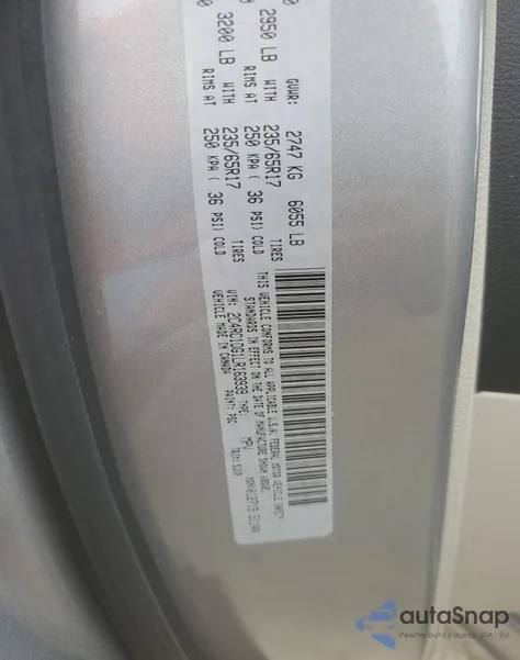 2020 Chrysler Voyager Lxi from USA, damaged, VIN 2C4RC1DG1LR163939